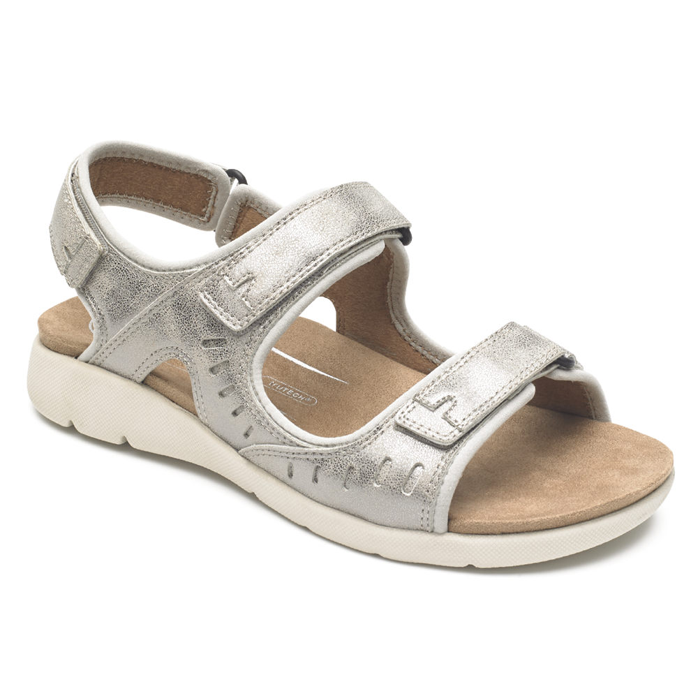 Rockport Womens Eileen Comfort - Sandals Silver - GZR064139